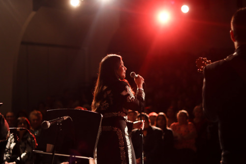 Lupita Infante Performing on the Latino Arts Stage